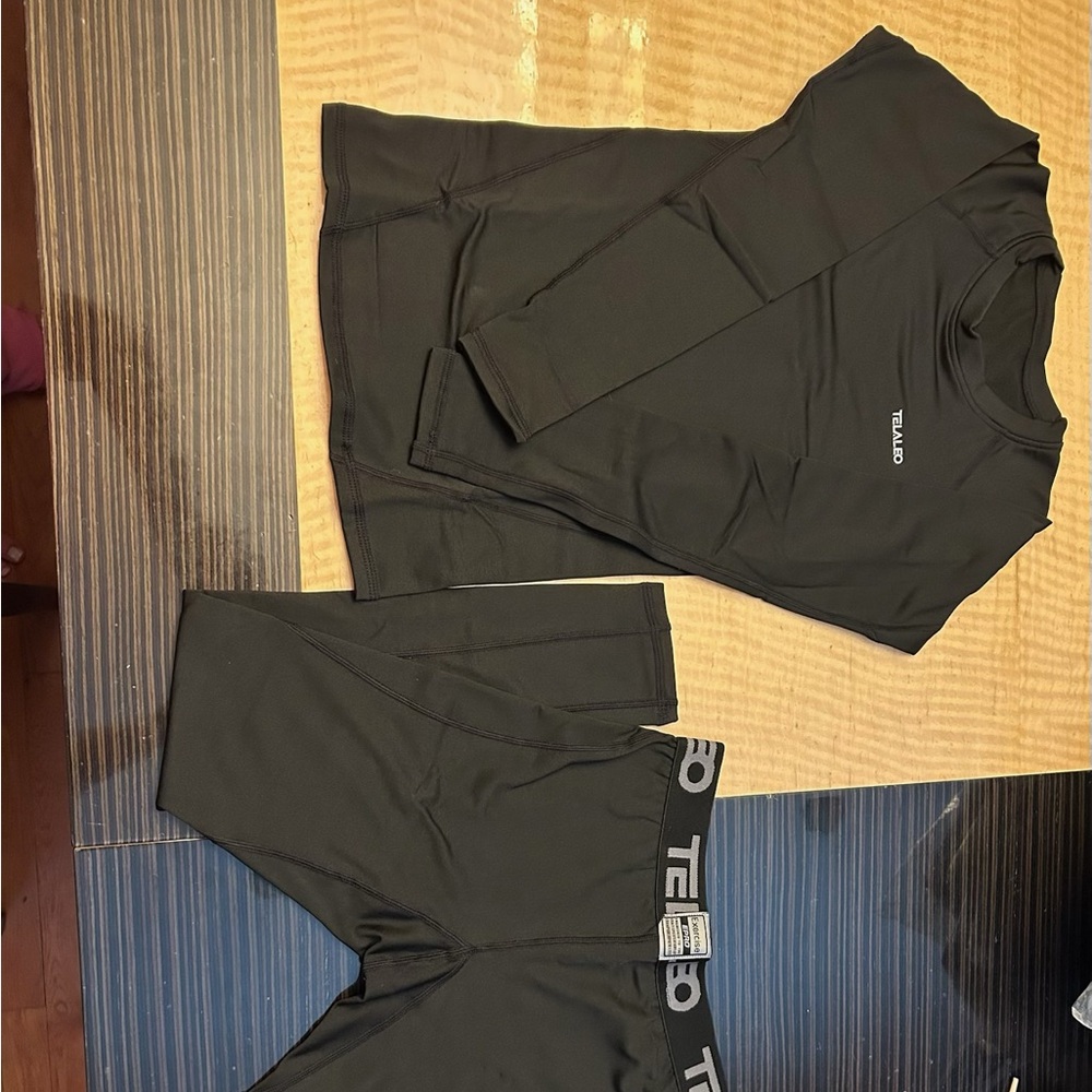Black Kids Thermal Set